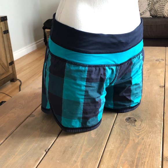 Used Lululemon Blue Shorts - Picture 6 of 7